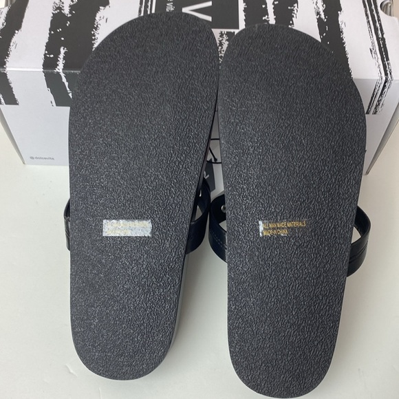 Dolce Vita footbed sandal Pandora size 6 black sandals NEW in box - Picture 10 of 13